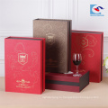Горячий продавая изготовленный на заказ роскошного картона китайский классический красный коробка вина